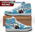 Frozen Elsa Personalized Air Jordan 1 Shoes White