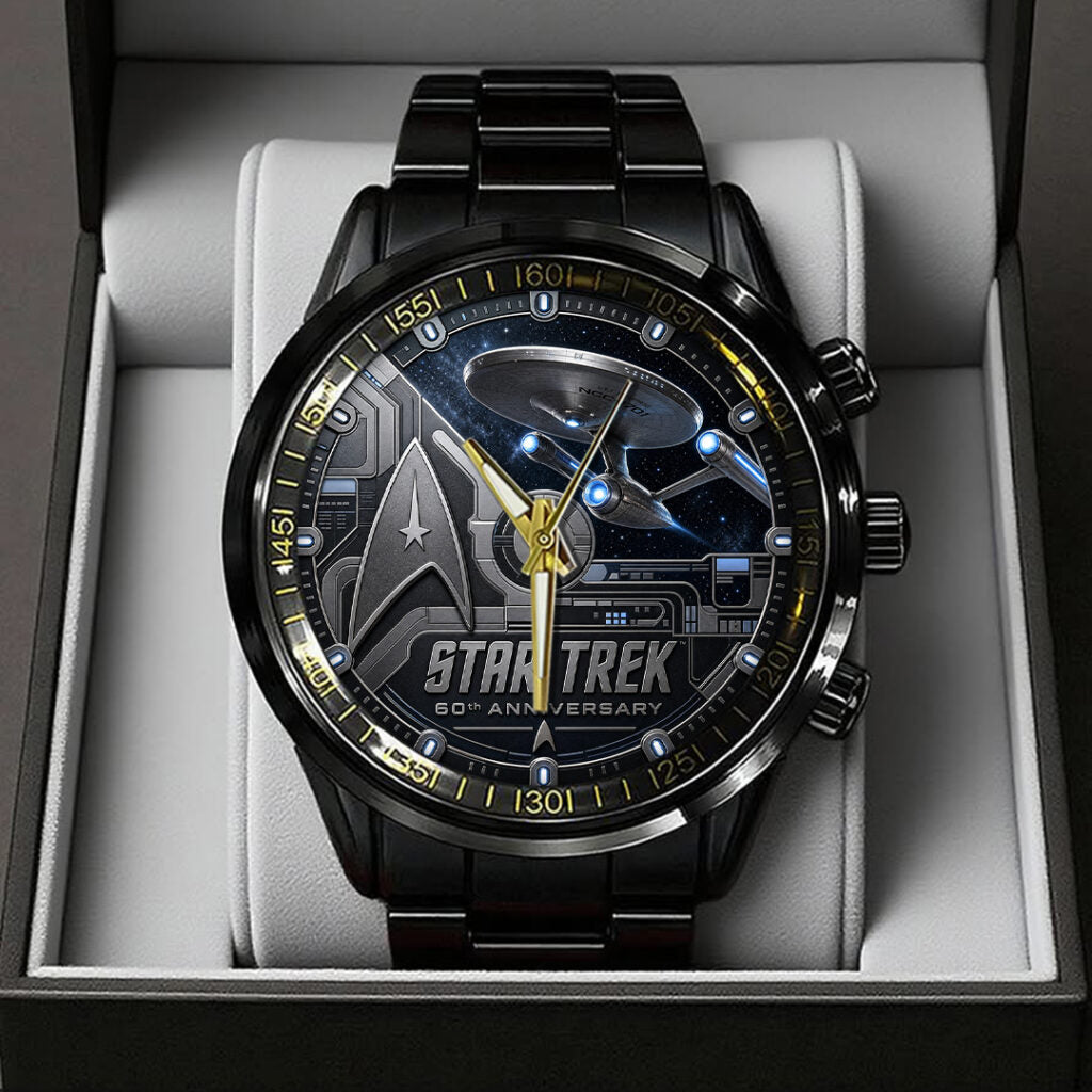 Star Trek Black Stainless Steel Watch - GNE7742