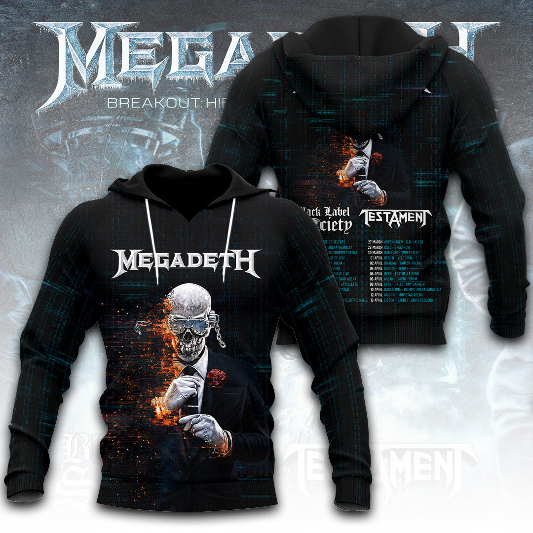 Megadeth 2027 European Tour 3D Apparel – GNE8035