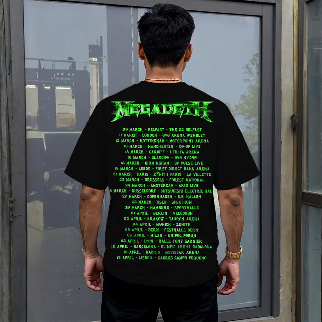 Megadeth 2027 European Tour 3D Apparel – GNE8036