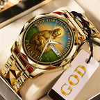God Is Good Alloy Luxury Quartz Watch - TMTHU 294