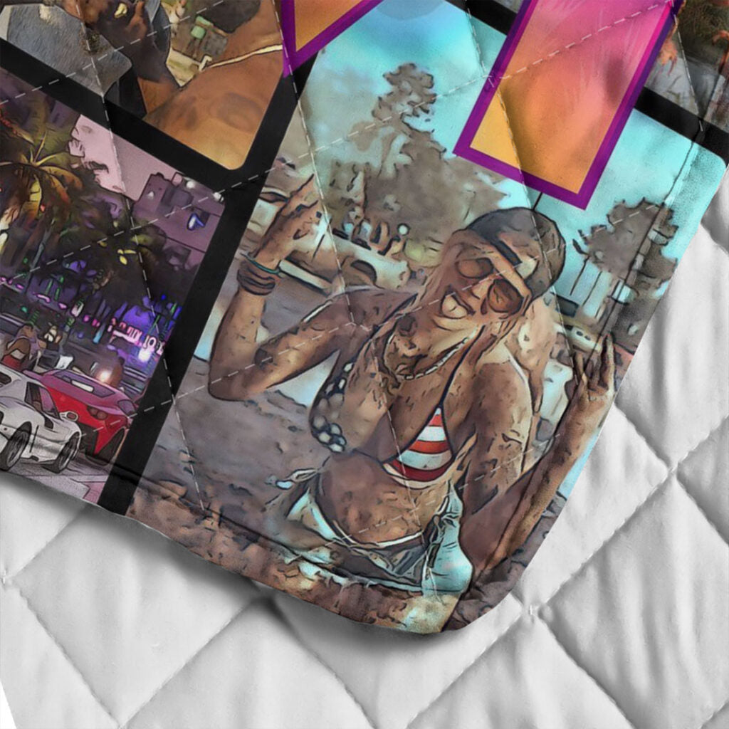 Grand Theft Auto VI Quilt Blanket - TANTN24031
