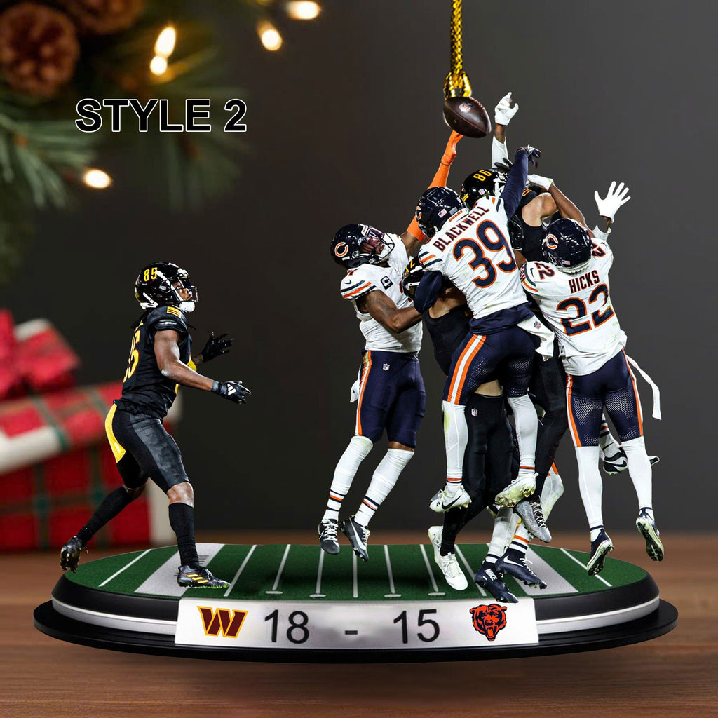 Washington Commanders Hail Mary against Chicago Bears ornament