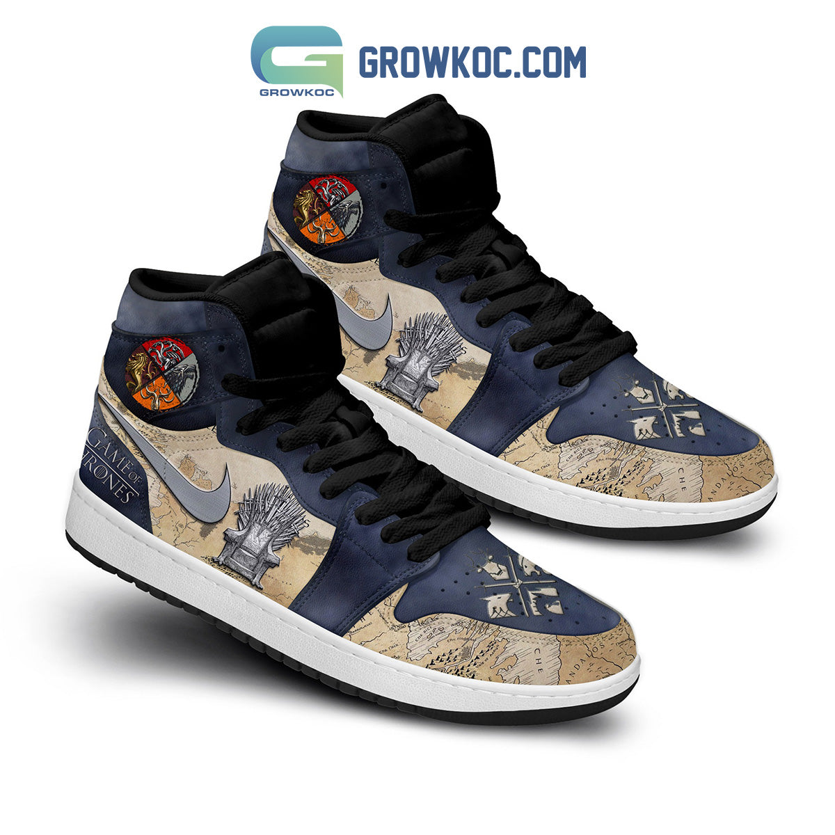 Game Of Thrones War Air Jordan 1 Shoes