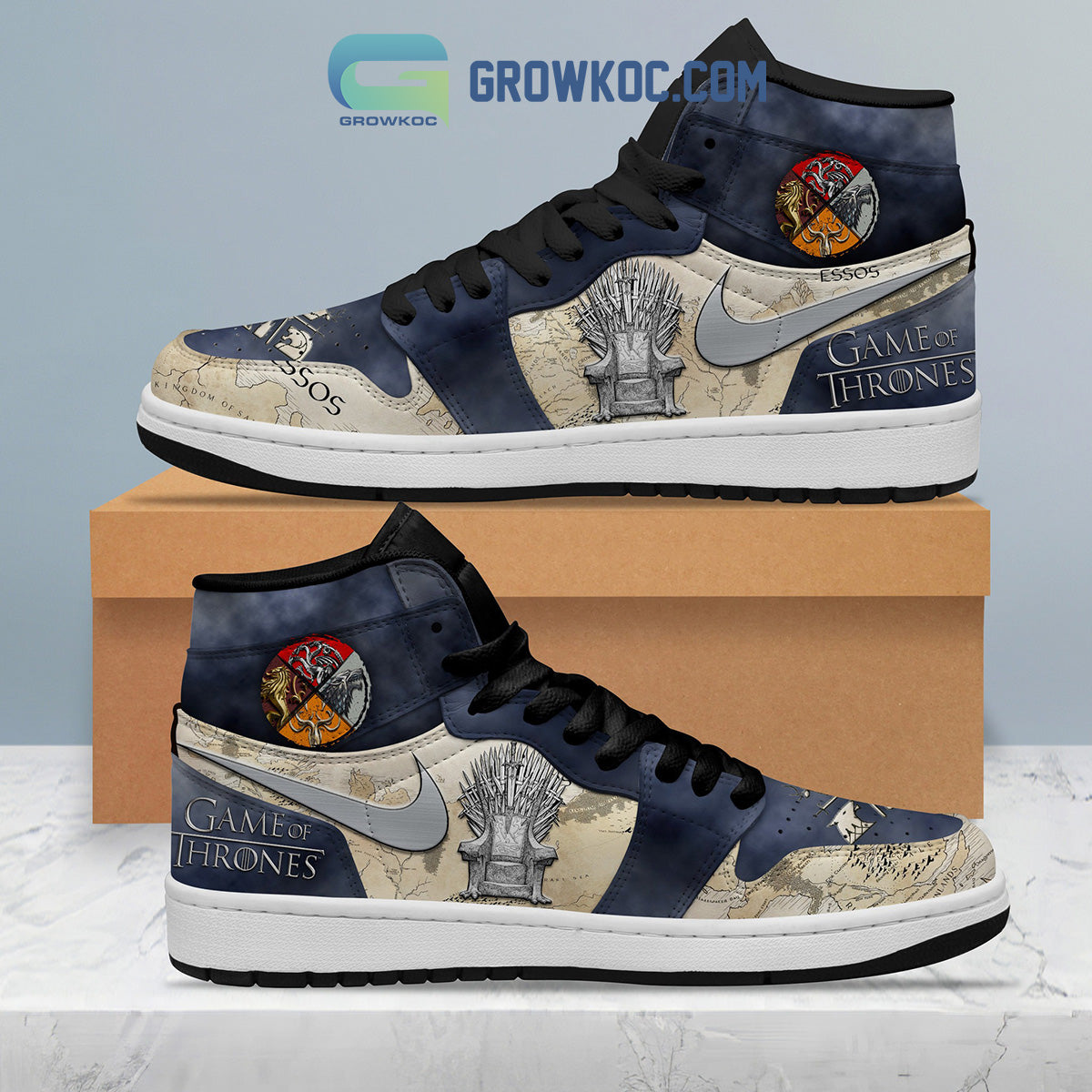 Game Of Thrones War Air Jordan 1 Shoes