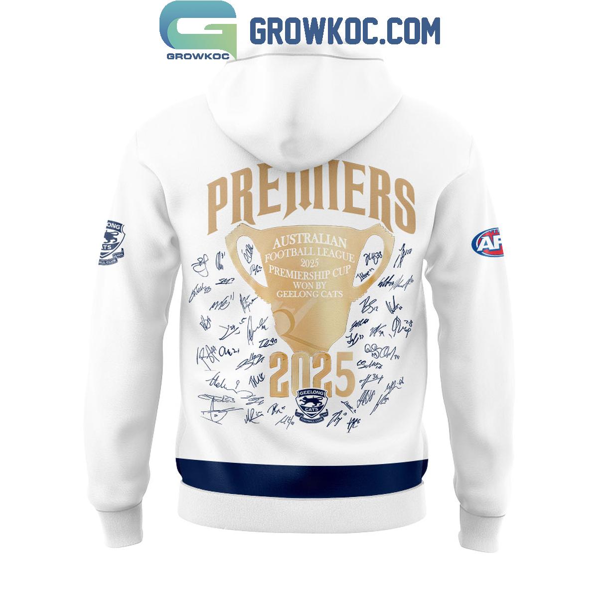 Geelong Cats AFL Grand Final Premiers 2025 Hoodie Shirt