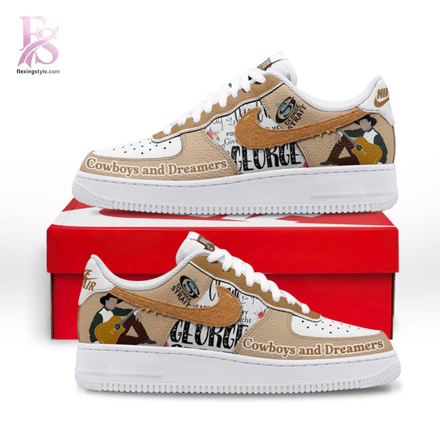 George Strait Cowboys and Dreamers Air Force Shoes
