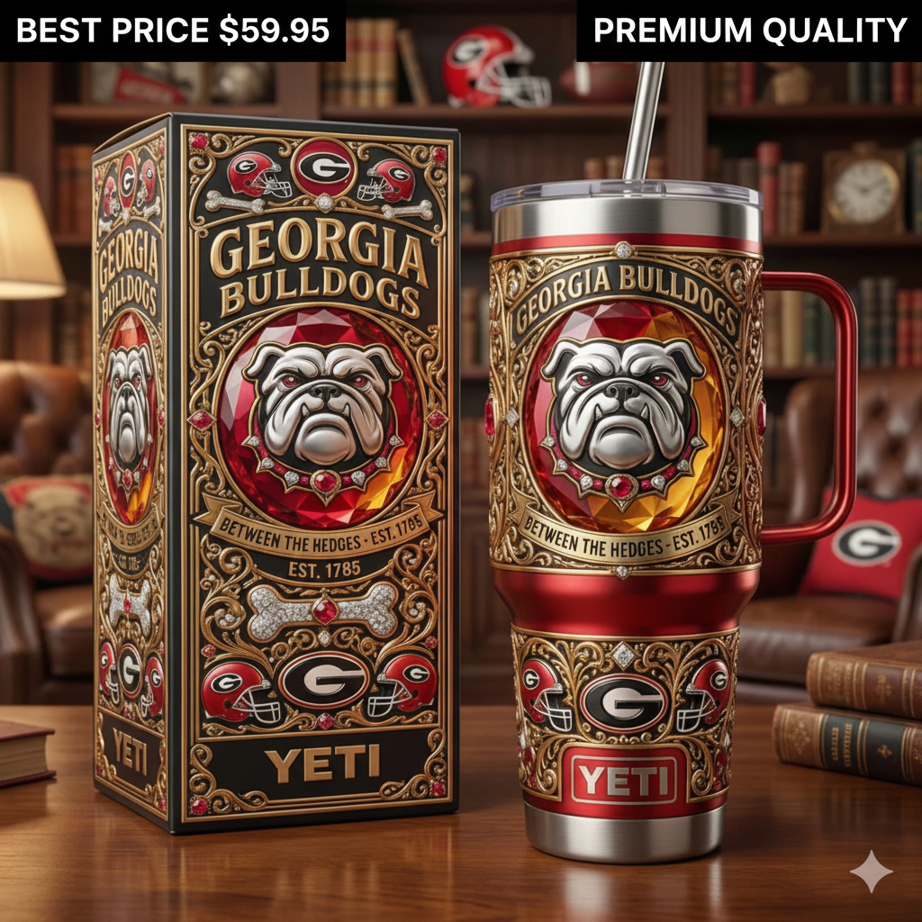 Georgia Bulldogs YETI Tumbler with Handle
