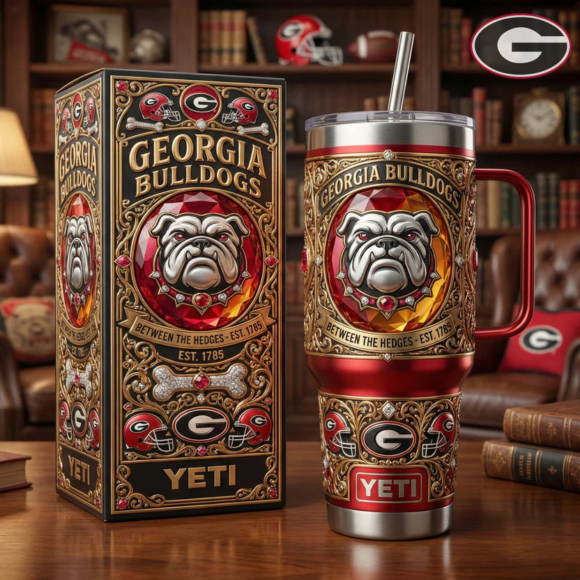 Georgia Bulldogs YETI Tumbler with Handle