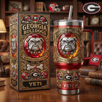 Georgia Bulldogs YETI Tumbler with Handle