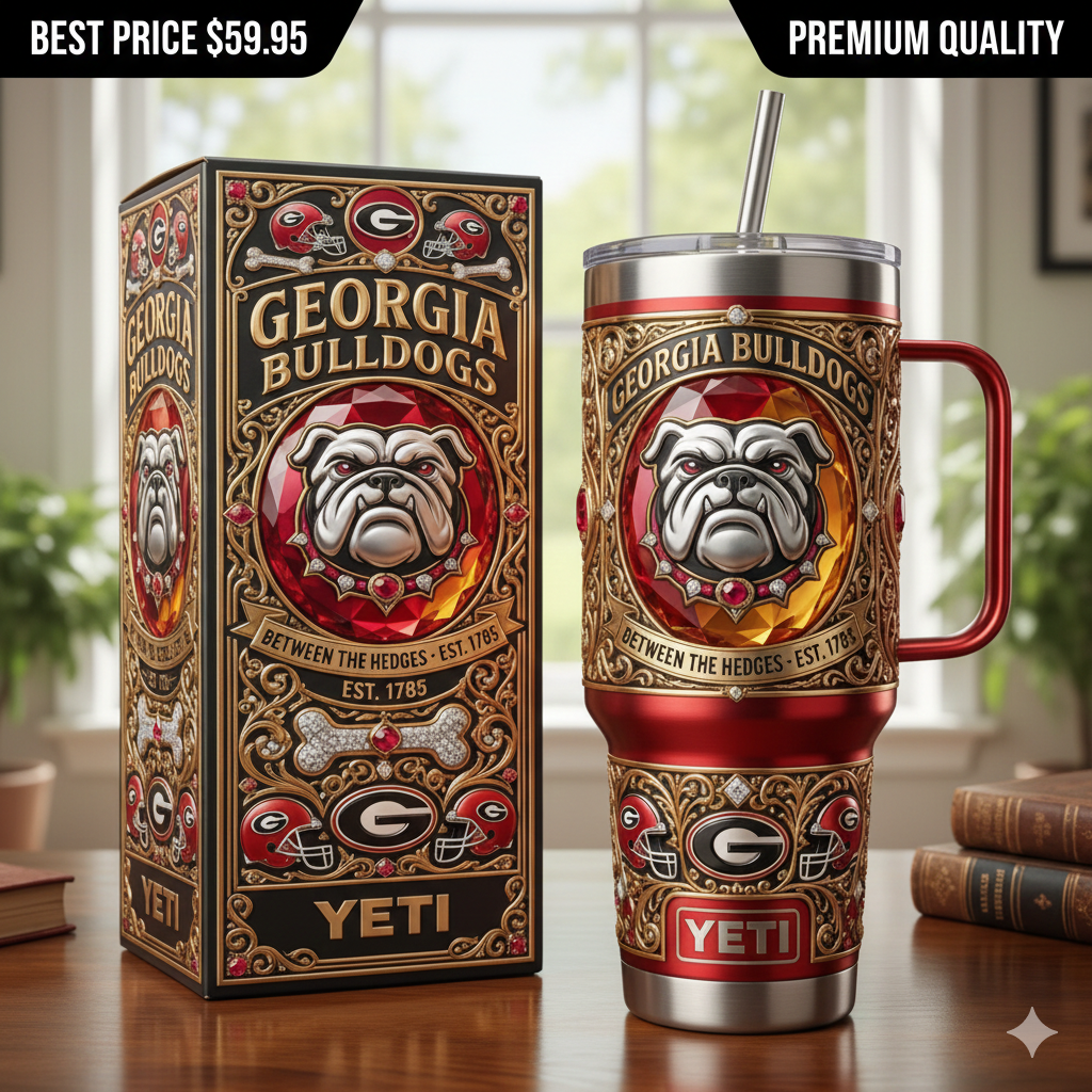 Georgia Bulldogs YETI Tumbler with Handle