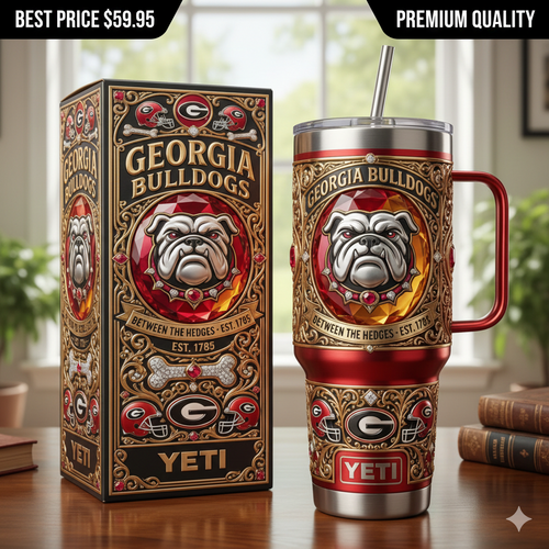 Georgia Bulldogs YETI Tumbler with Handle