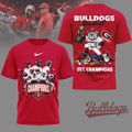 Georgia Bulldogs 2026 NCAA Sec Champions Red 3D T Shirt