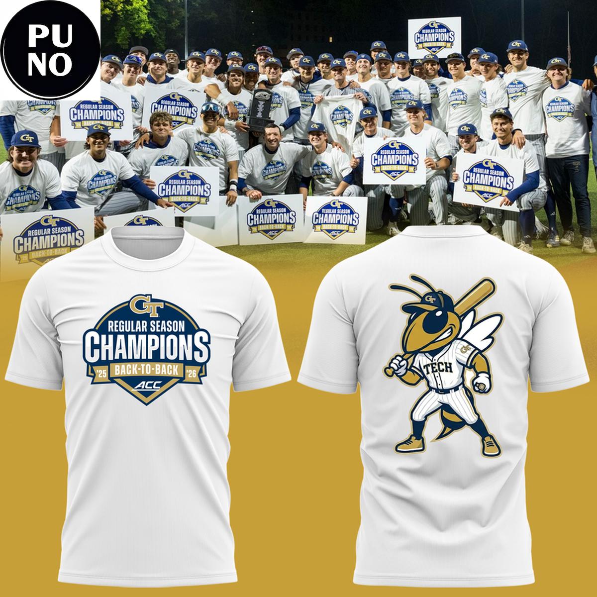 Georgia Tech Yellow Jackets ACC Champions 2026 T-Shirt