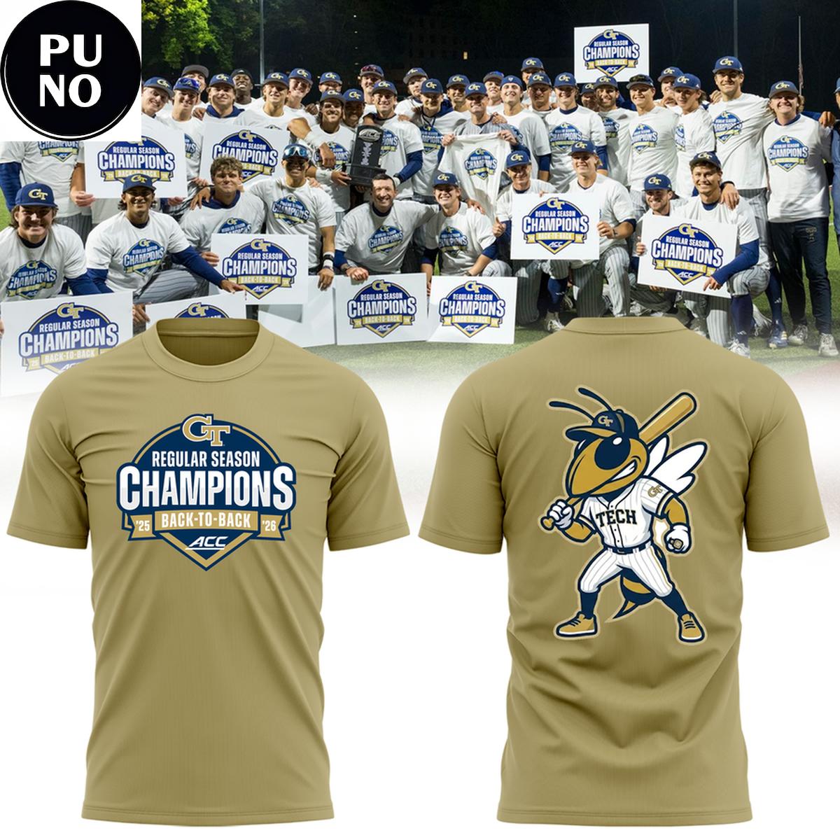 Georgia Tech Yellow Jackets ACC Champions 2026 T-Shirt