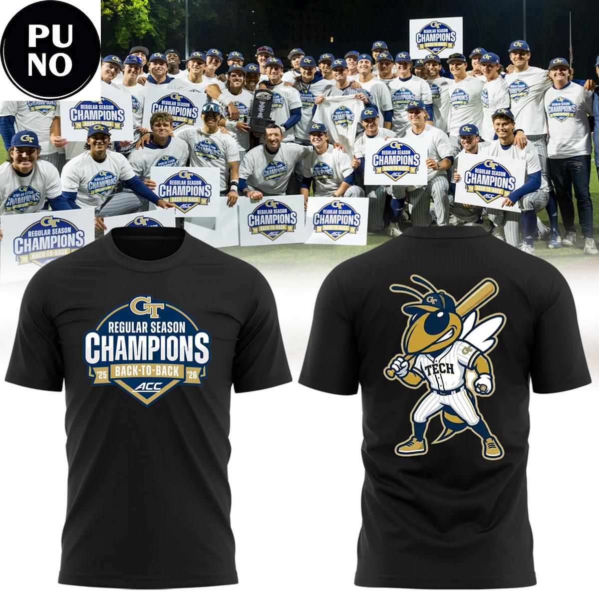 Georgia Tech Yellow Jackets ACC Champions 2026 T-Shirt