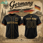 Germany Heritage Custom Name Baseball Jersey – 3D Baseball Jersey
