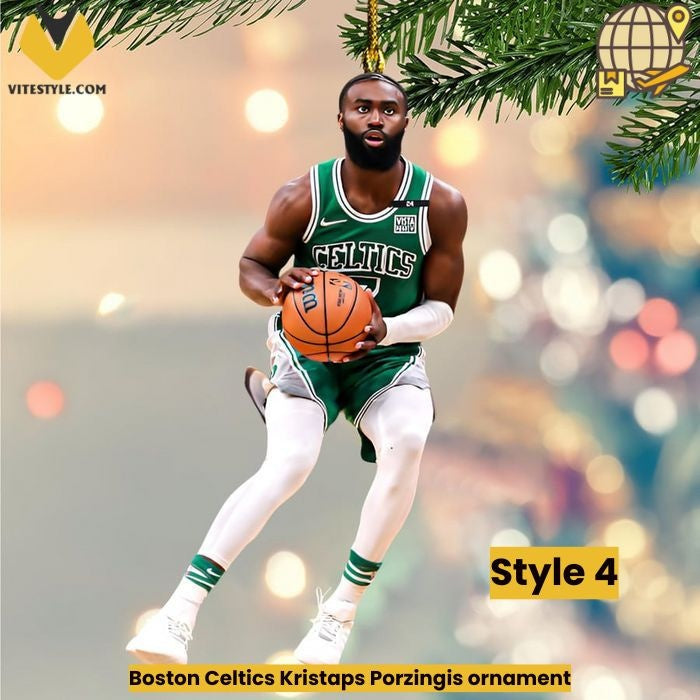 Boston Celtics Kristaps Porzingis ornament