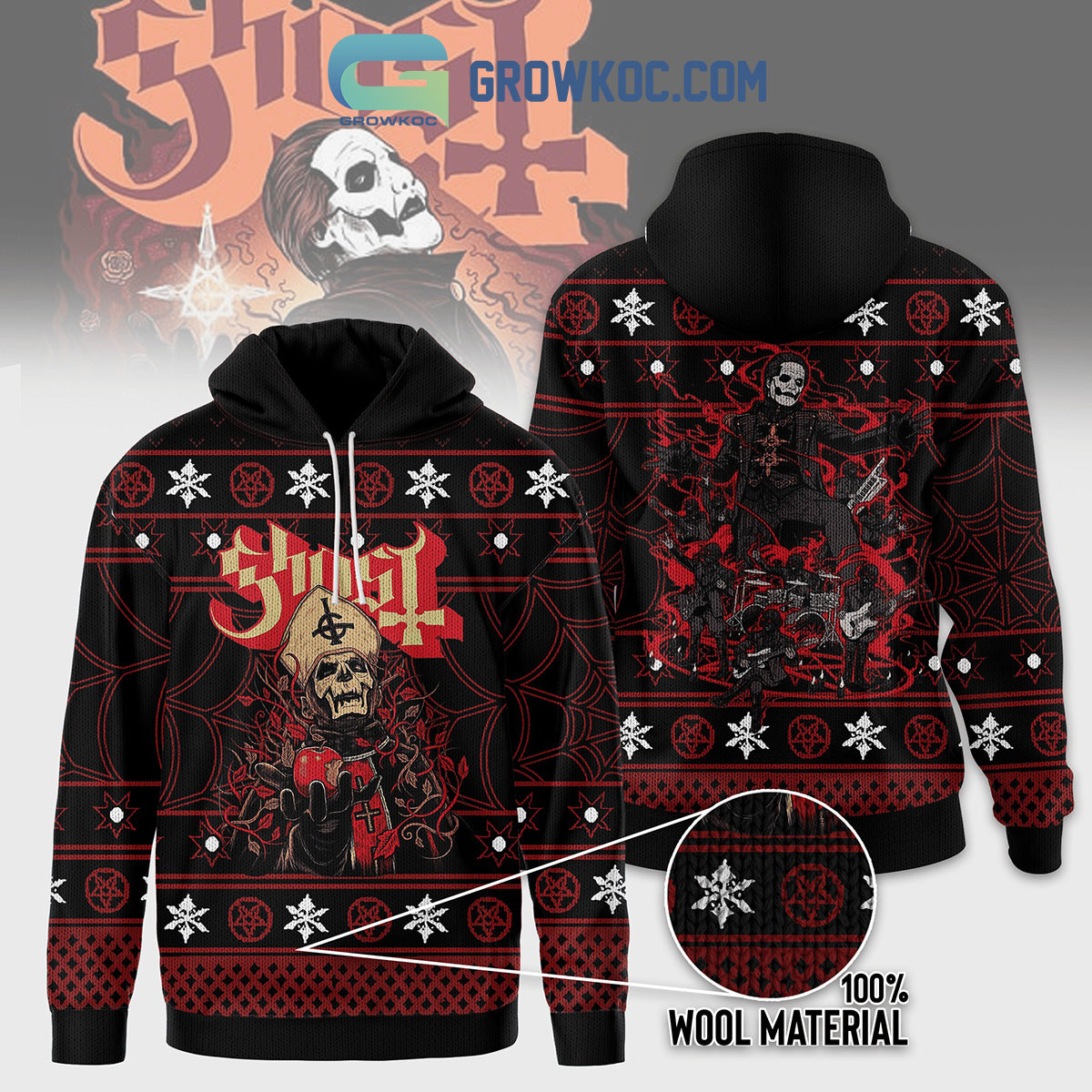 Ghost Pope Fan Hoodie Shirts