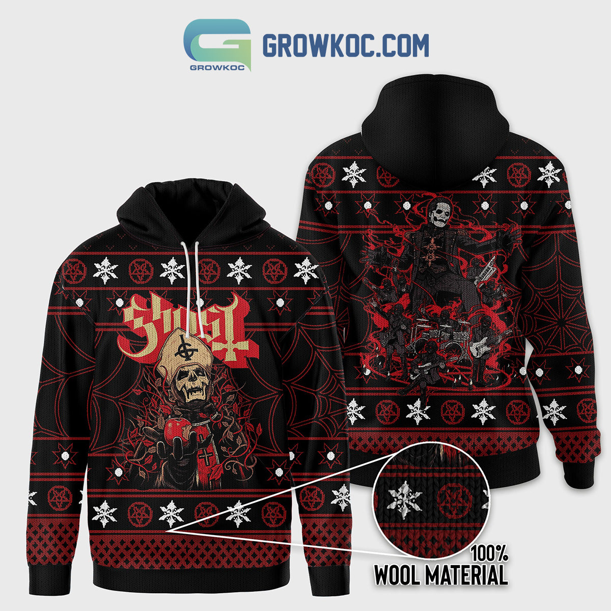 Ghost Pope Fan Hoodie Shirts