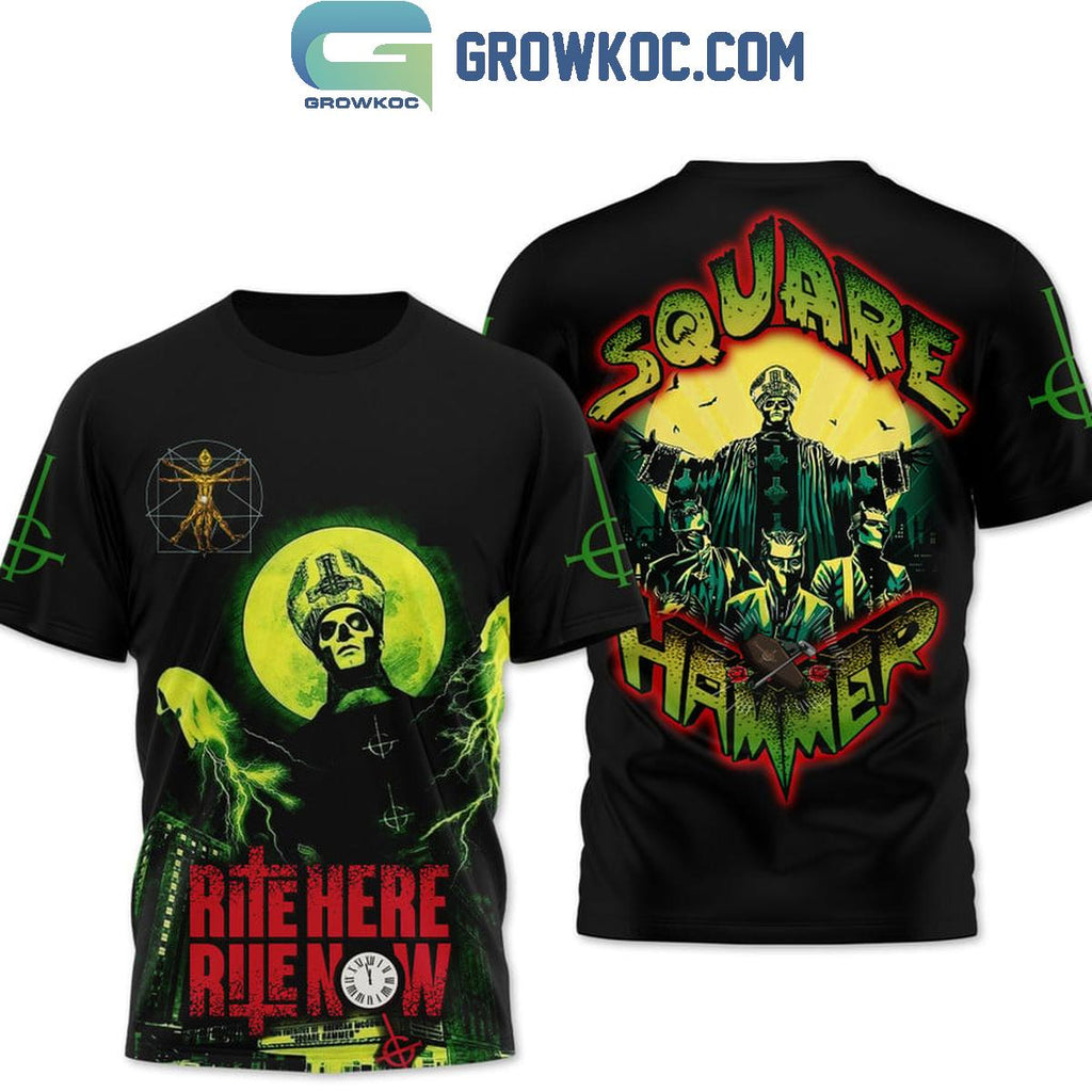 Ghost Square Hammer Rite Here Rite Now Hoodie Shirt