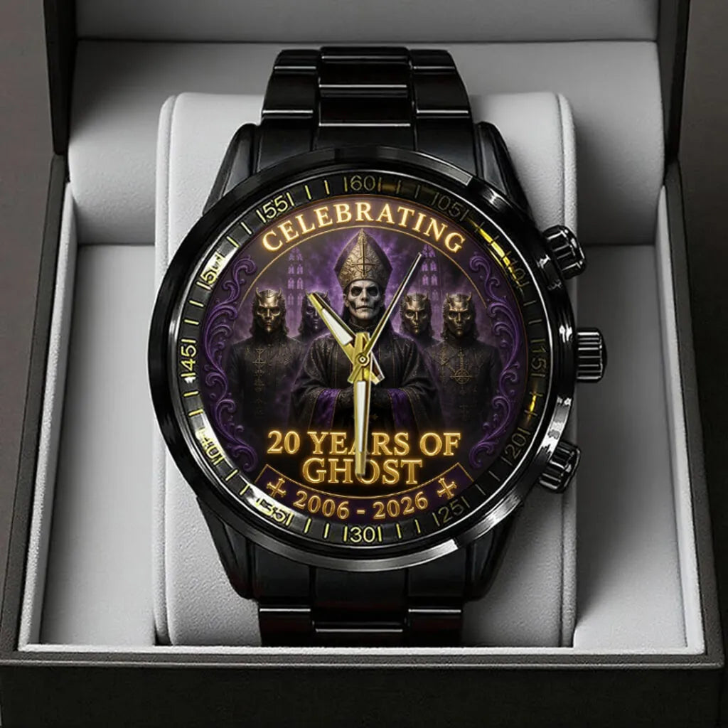 Ghost Band 20th Anniversary Black Stainless Steel Watch - TANTN24530