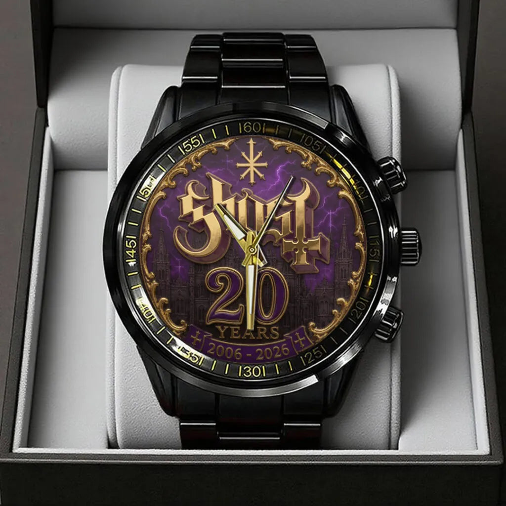 Ghost Band 20th Anniversary Black Stainless Steel Watch - TANTN24531