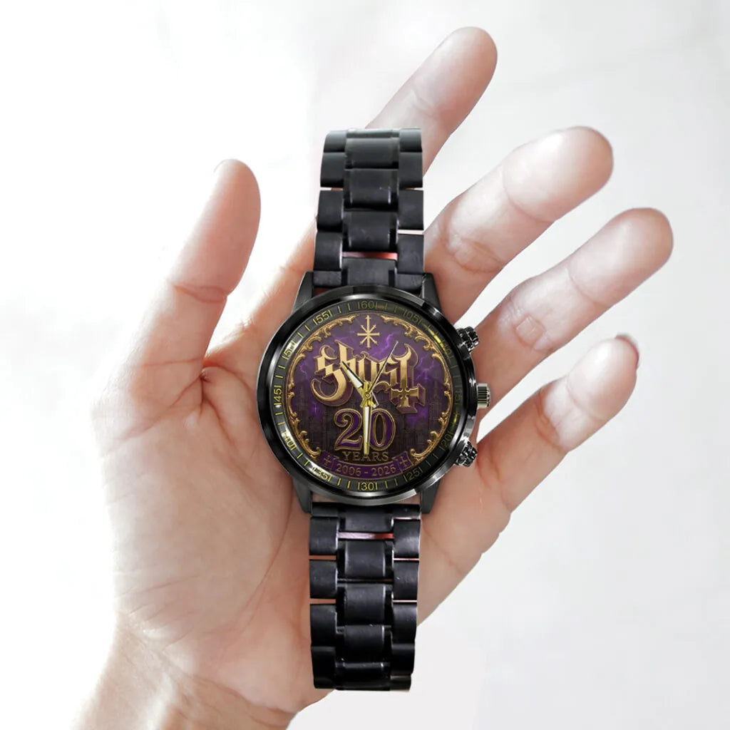 Ghost Band 20th Anniversary Black Stainless Steel Watch - TANTN24531