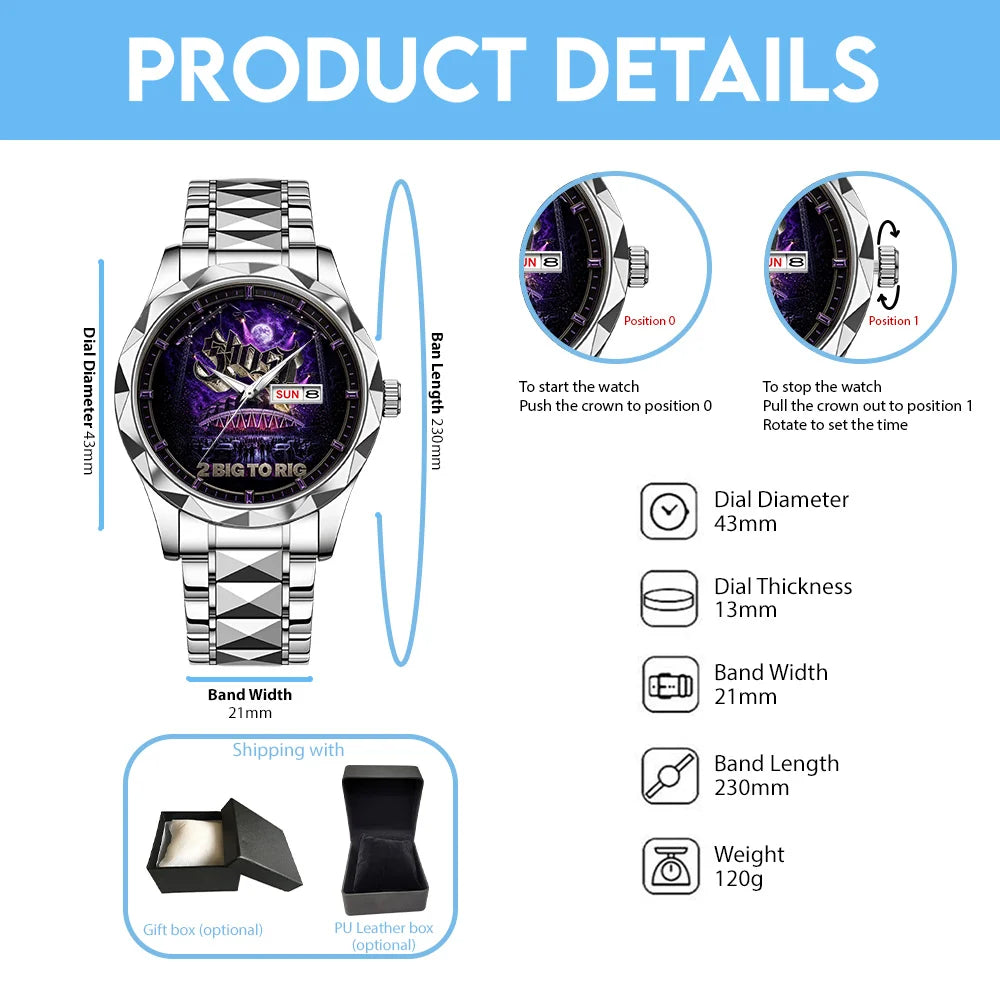 Ghost Band 2 Big To Rig Alloy Luxury Quartz Watch - GNE8366