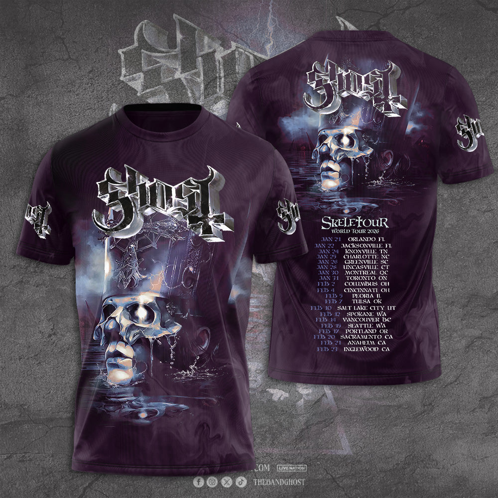 Ghost Band Tour 2026 3D Apparel – TANTN17914