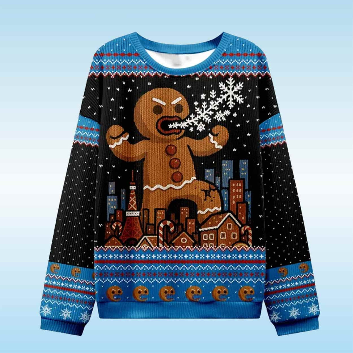 Gingerbread Monster Christmas Ugly Sweatshirt