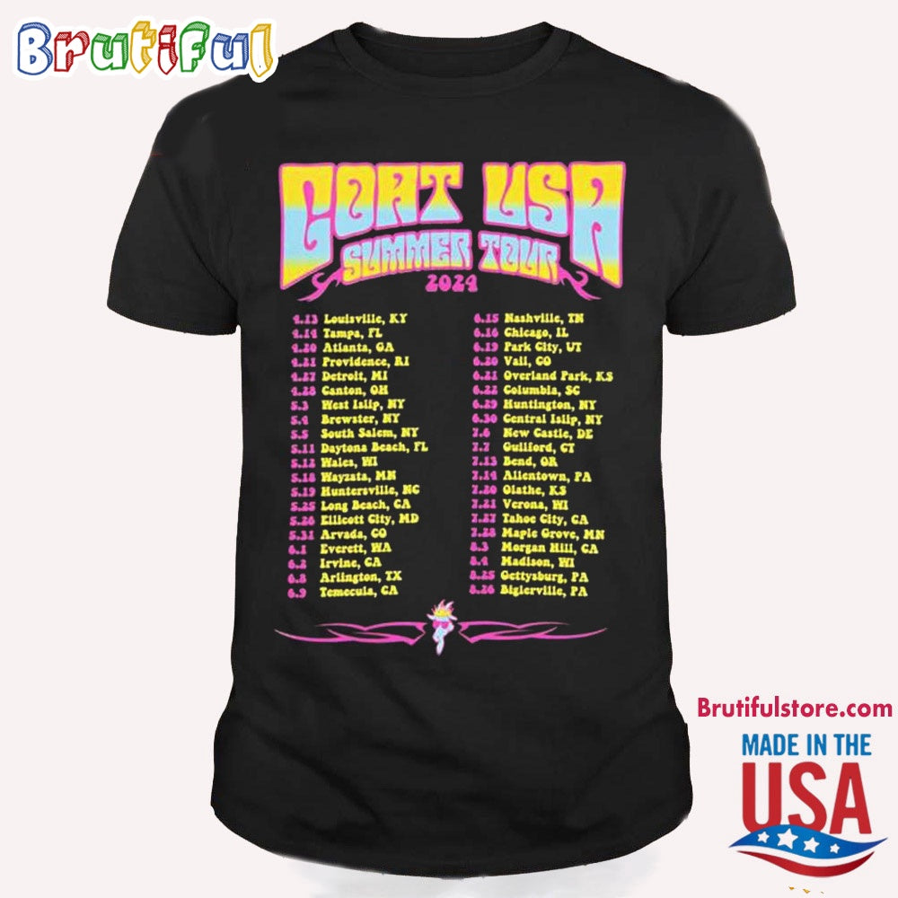 Goat Usa Summer Tour 2024 T Shirt
