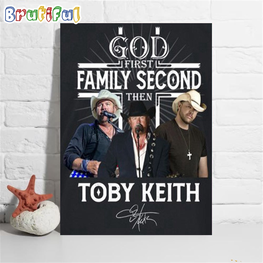 God Family Toby Keith Poster Canvas