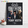 God Family Toby Keith Poster Canvas