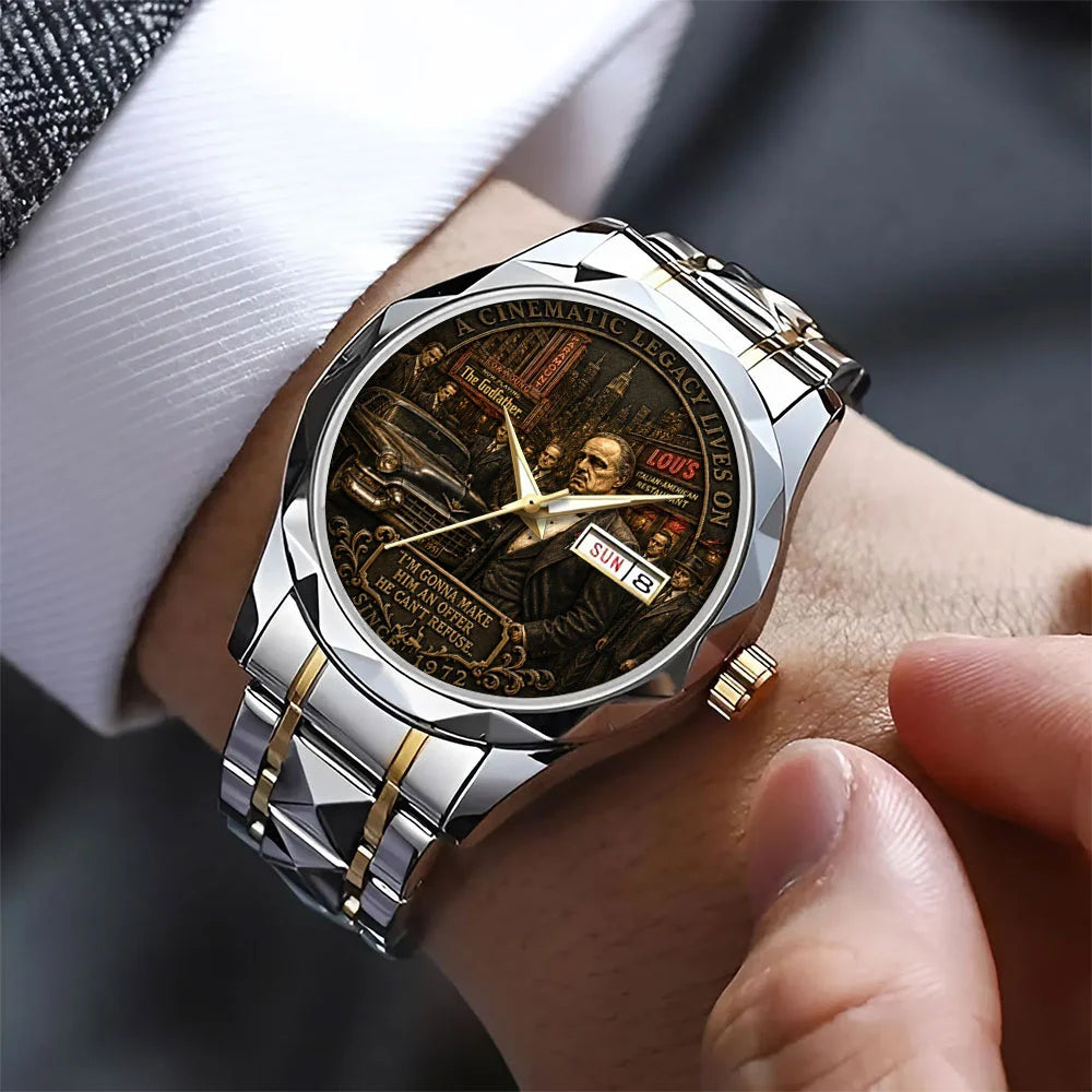 The Godfather 55th Anniversary Alloy Luxury Quartz Watch - TANTN25135