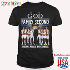 God First Family Second Then Indiana Pacers Basketball T Shirt