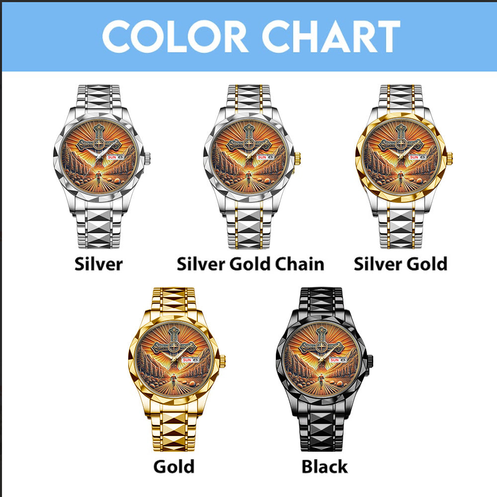 God Is Good Alloy Luxury Quartz Watch - TANTN 14669