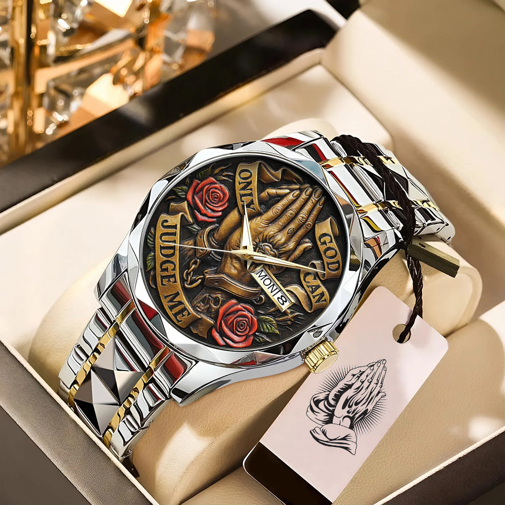 God Is Good Alloy Luxury Quartz Watch - TANTN 14885