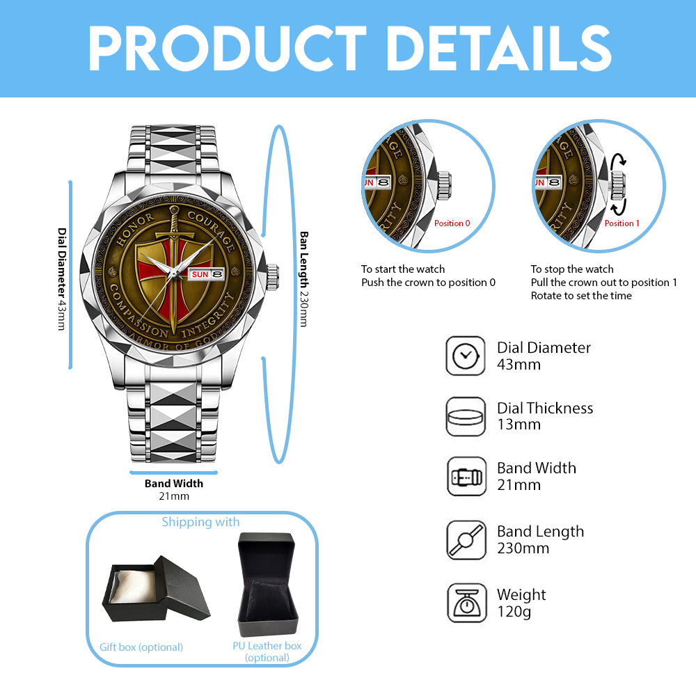 God Is Good Alloy Luxury Quartz Watch - TANTN 15329
