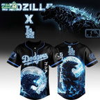 Godzilla Jersey, Dodgers Jersey, Kaiju Apparel
