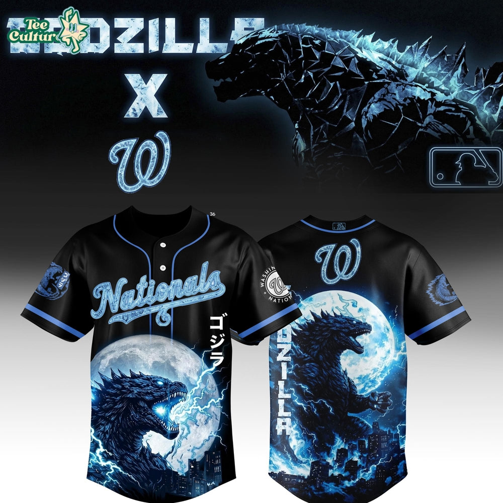Godzilla Jersey, Nationals Jersey, Kaiju Apparel
