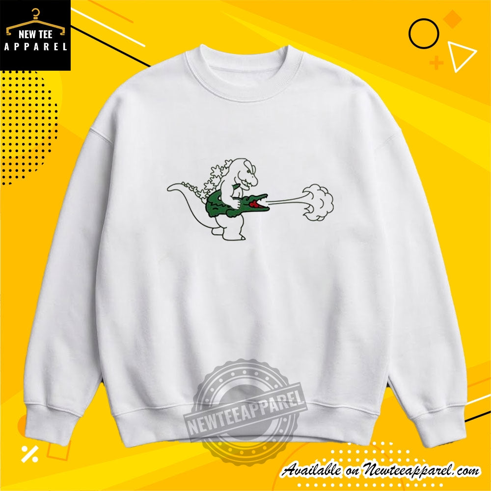 Godzilla Playing Crocodile Guitar Shirt