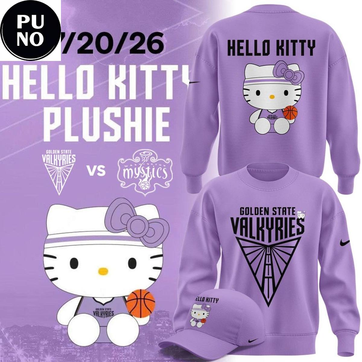 Golden State Valkyries x Hello Kitty Night 2026 Hoodie T-Shirt