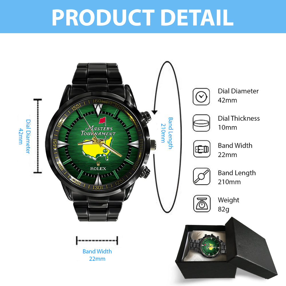 Masters Tournament x Rolex Black Stainless Steel Watch - MAITM 8975