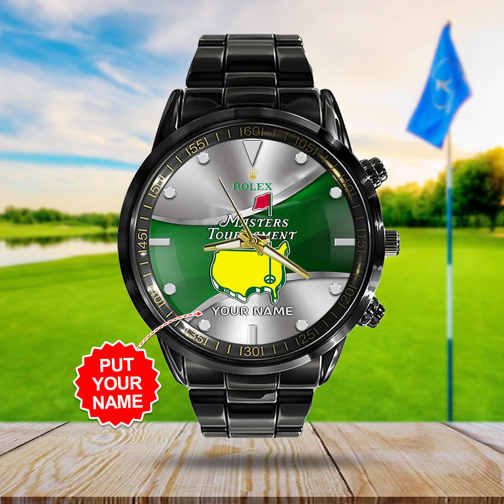 Personalized Masters Tournament x Rolex Black Stainless Steel Watch - MAITM 8971