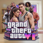 Grand Theft Auto VI Custom Shape Acrylic Plaque – TMTHU7495