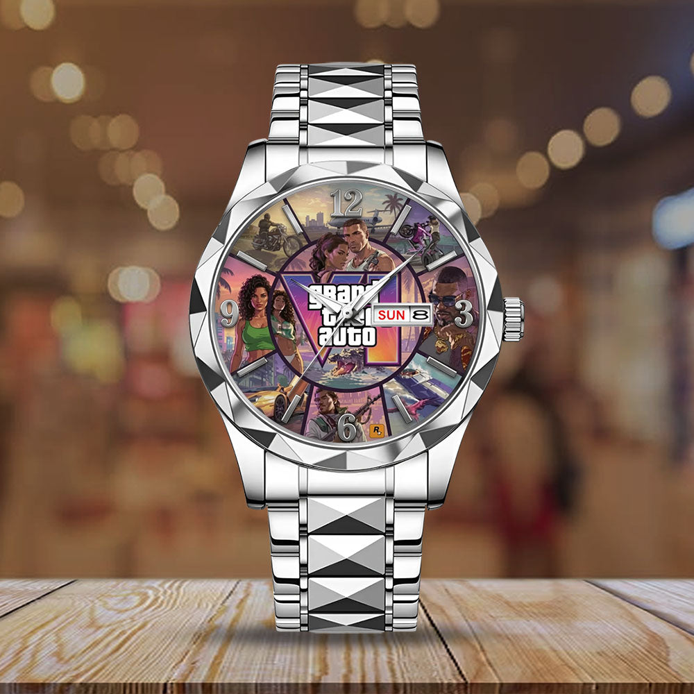 Grand Theft Auto VI Alloy Luxury Quartz Watch - GNE7920