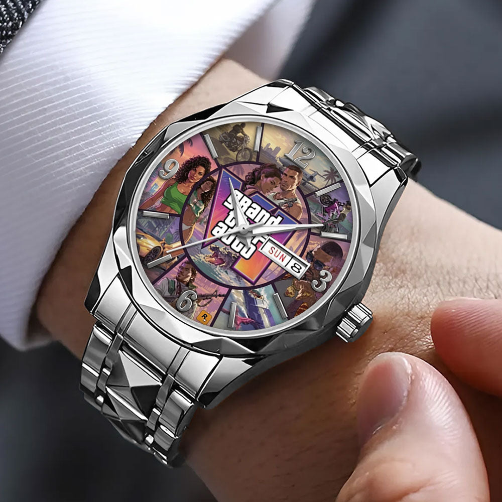 Grand Theft Auto VI Alloy Luxury Quartz Watch - GNE7920