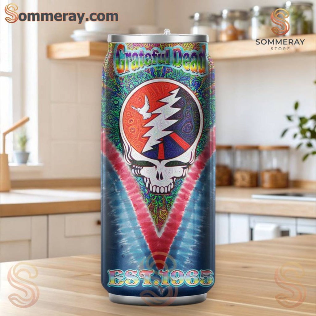 Grateful Dead Can Shaped Tumbler