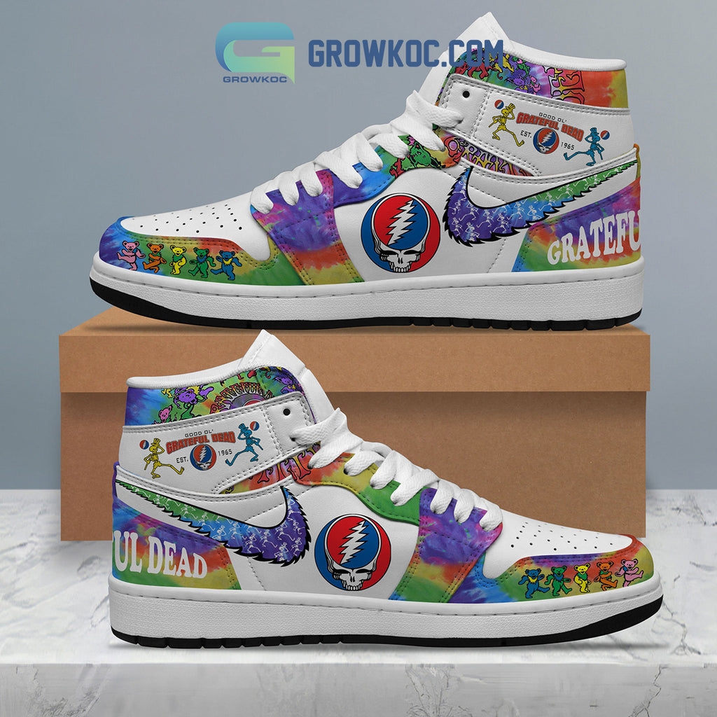Grateful Dead Rainbow Version Air Jordan 1 Shoes